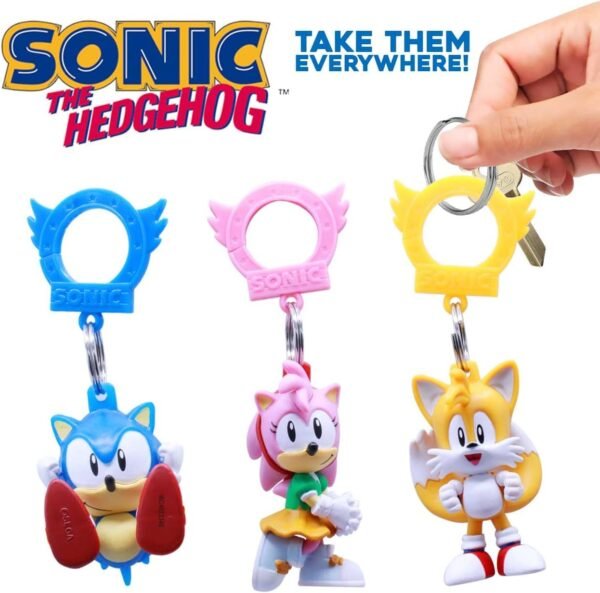 1755350654 Just Toys LLC Official Sonic The Hedgehog Series 3 Backpack Hangers – 2.5″ Licensed Collectible Keychain Random Blind Pack Sonic Shadow Knuckles Tails Metal Sonic.jpg